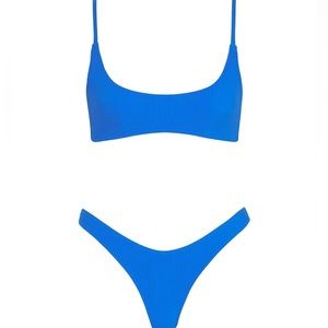 Triangl Swim Maci Arles Ribbed Blue